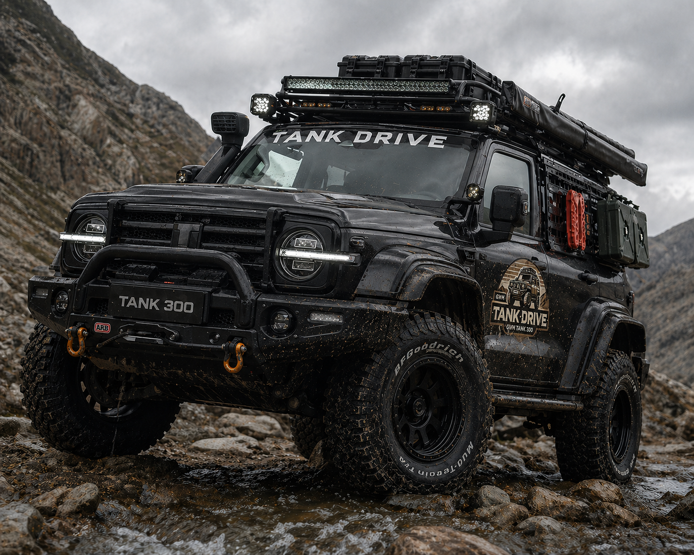Modified GWM Tank 300 ready for the frontier